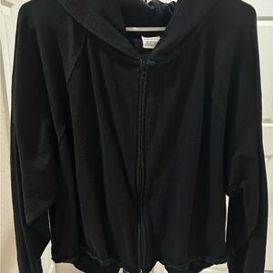 PINK Victoria's Secret Black Hooded Jacket